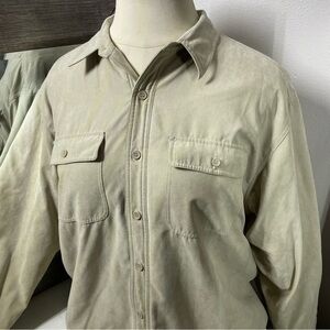 Knightsbridge quilt lined men’s soft long sleevee shacket size XLT